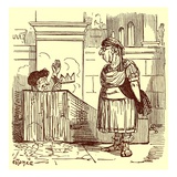 Archimedes Taking a Warm Bath, Illustration from 'The Comic History of Rome' Reproduction procédé giclée par  English