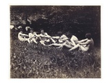 Males Nudes in a Seated Tug-Of-War, C.1883 (Albumen Print) Giclee Print by Thomas Cowperthwait Eakins