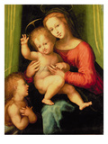 Madonna and Child with St. John Giclee Print by A. Piccinelli