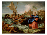 Christ at the Sea of Galilee, 1695-97 (Oil on Canvas) Giclée-tryk af Sebastiano Ricci