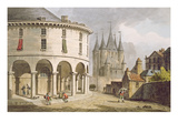 View of the Donjon and La Rotonde at the Temple, Paris, 1808 (Colour Litho) Giclee Print by John Claude Nattes