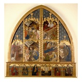 Catalonian Altarpiece, 1450/80 (Tempera and Gold Leaf on Panel) Giclee Print by  Spanish