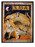 Advertisement for the Musical 'The Dream', at the Academie Nationale De Musique, Engraved by Gillot Giclee Print by  French