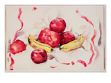Still Life with Apples and Bananas, C.1925 (W/C and Graphite Pencil on Wove Paper) Reproduction procédé giclée par Charles Demuth