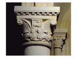 Column Capital Bearing Symmetrically Arranged Dog-Like Beasts, from the Hemicycle Choir Reproduction procédé giclée