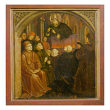 Saint Ambrose Preaching in Milan, Form the 'Altarpiece of Saint Augustine', C.1480 (Oil on Panel) Giclee Print by  German