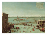 The Frozen Lagoon (Oil on Canvas) Giclée-tryk af Francesco Battaglioli The Frozen Lagoon (Oil on Canvas) Giclée-tryk af Francesco Battaglioli