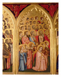 Angels from the Coronation of the Virgin Polyptych (Far Left Panel) (See also 66540-66551) Giclee Print by Ambrogio Bondone Giotto