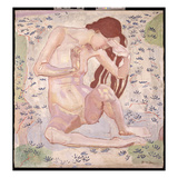 Study for Day, 1898-99 (Oil on Canvas) Giclee Print by Ferdinand Hodler