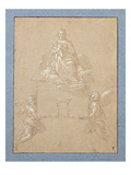 The Madonna of Loreto (Pen and Ink) Giclée-tryk af Annibale Carracci The Madonna of Loreto (Pen and Ink) Giclée-tryk af Annibale Carracci