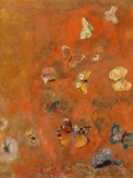 Evocation of Butterflies, C.1912 (Oil on Canvas) Giclee Print by Odilon Redon