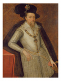 James I of England, and Vi of Scotland Giclee Print by John de, the Elder Critz