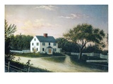 The Artist's Family House, C.1859 (Oil on Canvas) Reproduction procédé giclée par Mary Blood Mellen