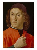 Young Man (Oil on Panel) Giclee Print by Domenico Ghirlandaio