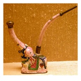 Water Pipe Shaped as an Elephant (Earthenware) Giclee Print by  Chinese