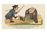 There Was an Old Person of Cheadle Was Put in the Stocks by the Beadle Reproduction procédé giclée par Edward Lear