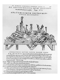 Instruments for Dissections (B/W Print) Giclée-Druck von Andreas Vesalius