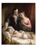 Domestic Happiness, 1849 (Oil on Canvas) Giclee Print by Lilly Martin Spencer