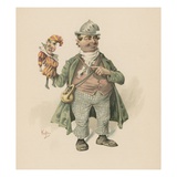 Short, Illustration from 'Character Sketches from Charles Dickens', C.1890 (Colour Litho) Giclee Print by Joseph Clayton Clarke