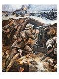 First Battle of the Somme (Colour Litho) Giclee Print by Stanley L. Wood