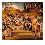 The Martyrdom of the Theban Legion Giclée-tryk af Jacopo Pontormo The Martyrdom of the Theban Legion Giclée-tryk af Jacopo Pontormo