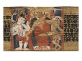 Folio 126B Buddha's Descent from the Heaven, from the 'Astasahasrika Prajnaparamita' Giclee Print by  Nepalese