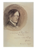 Self Portrait, 1900 (Charcoal on Paper) Reproduction procédé giclée par Jean Louis Forain