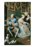 Marriage a La Mode: I - the Marriage Settlement, C.1743 (Oil on Canvas) (Detail of 62692) Giclee Print by William Hogarth