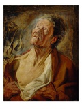 Job, C.1620 (Oil on Oak Panel) Giclee Print by Jacob Jordaens