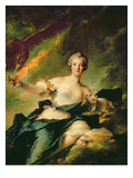A Portrait of Anne Josephe Bonnnier De La Mossau (1718-87) Duchess of Chaulnes Giclee Print by Jean-Marc Nattier