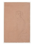 Marguerite De Gas, 1853/54 (Graphite Pencil on Coral Wove Paper) Giclee Print by Edgar Degas