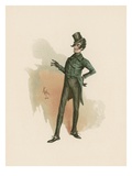 Mr Alfred Jingle, Illustration from 'Character Sketches from Charles Dickens', C.1890 Giclee Print by Joseph Clayton Clarke