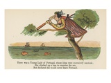There Was a Young Lady of Portugal, Whose Ideas Were Excessively Nautical Giclee Print by Edward Lear