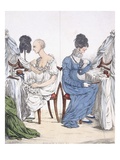 A Fashionable Lady, Pub. 1807 (Coloured Etching) Giclee Print by Richard Dighton