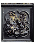 The Nativity, Second Panel of the North Doors of the Baptistery of San Giovanni, 1403-24 (Bronze) Giclee Print by Lorenzo Ghiberti