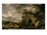 The Finding of Moses, 1660-1665 (Oil on Canvas) Giclee Print by Salvator Rosa