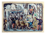 Republican Allegory Celebrating the French Constitution of 1876 (Colour Litho) Giclee Print by  French