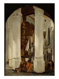 The Nieuwe Kerk at Delft with the Tomb of Willem the Silent, C.1650/51 (Oil on Oak Panel) Giclee Print by Emanuel de Witte