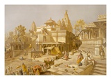 The Temple of Juggernauth, Oodepoore, from 'India Ancient and Modern', 1867 (Colour Litho) Reproduction procédé giclée par Salvador Dali