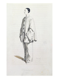 Pierrot, from 'Masques Et Bouffons' by the Artist, Engraved by A. Manceau, 1860 Giclee Print by Baron Dudevant Jean Francois Maurice Sand