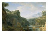 Landscape of Ancient Greece, 1786 (Oil on Canvas) Giclee Print by Pierre Henri de Valenciennes