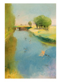 Canal, 1897 (Pastel on Canvas) Giclee Print by Lesser Ury