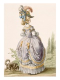Robe De La Circassienne, Engraved by Voysard, from 'Galeries Des Modes Et Costumes Francais' Giclee Print by Claude Louis Desrais