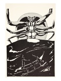 Pau Amma the Crab Rising Out of the Sea as Tall as the Smoke of Three Volcanoes Giclee Print by Joseph Rudyard Kipling