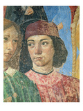 The Procession of the Bishop in Front of the Church of S. Ambrogio, Detail of Marsilio Ficino Giclee Print by Cosimo Rosselli
