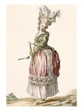 Provencial Style Lady's Walking Gown, Engraved by Dupin, Plate No.17 Giclee Print by Claude Louis Desrais
