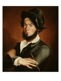 Self Portrait, 1845 (Oil on Canvas) Giclee Print by Frederick E. Cohen