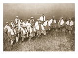 Bathing Parade, Dorchester, Illustration from 'German Prisoners in Great Britain' (Photogravure) Giclee Print by  English Photographer