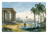 A View of Tinnevely, Illustration from 'L'Inde Francaise', Engraved by Chabrelle, Paris, C.1827-35 Giclee Print by M.E. Burnouf