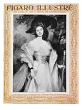 Cecile Sorel (1873-1966) Front Cover of 'Figaro Illustre', June 1903 (Litho) Giclee Print by Francois Flameng
